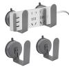 2 Sets Power Strip Holders, Suction Cup Punch Free Socket Holder, Detachable & Reusable Under Desk & Wall Mount Stand for Set-top Box, Router, Remote Control, Cable Management view 1