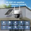 XMARTO Solar Camera Outdoor Wireless, 4 PCs QHD 4MP Wireless PTZ Security Camera System with 4K 10CH Expandable WiFi NVR, All-Weather Solar Charge, Two-Way Audio, PIR Sensor, No Monthly Fee, 500GB view 2