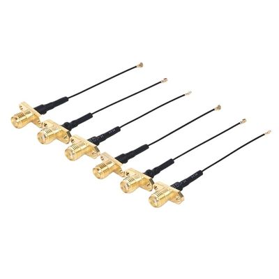 1PC u.FL MHF1 to RP-SMA Female 2 Panel Mount RF113 Pigtail Extension Cable(10CM)