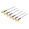 1PC u.FL MHF1 to RP-SMA Female 2 Panel Mount RF113 Pigtail Extension Cable(10CM) view 1