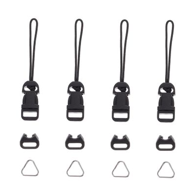 Uonlytech 8 Pcs Quick Release Camera Strap Buckles Qd Loop Adapter Converter for Neck Strap Fast Detach Connectors with Thickened Rings Compatible with Mirrorless DSLR Cameras