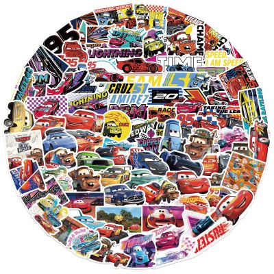 100PCS Disney Cartoon Movie Cars Stickers for Kids,Vinyl Waterproof Princess Decal for Water Bottle Laptop Toy Sticker for DIY Decorate Bumper Phone Hard Hat Kids Teens Gifts (CAR)