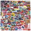 100PCS Disney Cartoon Movie Cars Stickers for Kids,Vinyl Waterproof Princess Decal for Water Bottle Laptop Toy Sticker for DIY Decorate Bumper Phone Hard Hat Kids Teens Gifts (CAR) view 4
