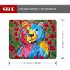 Bear (55) Square Mouse pad, Waterproof, Anti Slip Rubber Base, Computer Mouse pad view 2