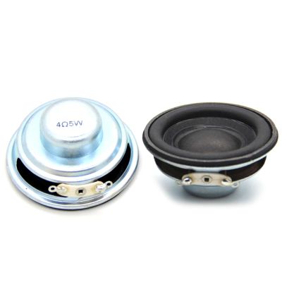 SPONGL Loud Speakers,1/2pcs Industrial Grade 50mm Round Shape 5W 4 Loudspeaker for for Home Entertainment