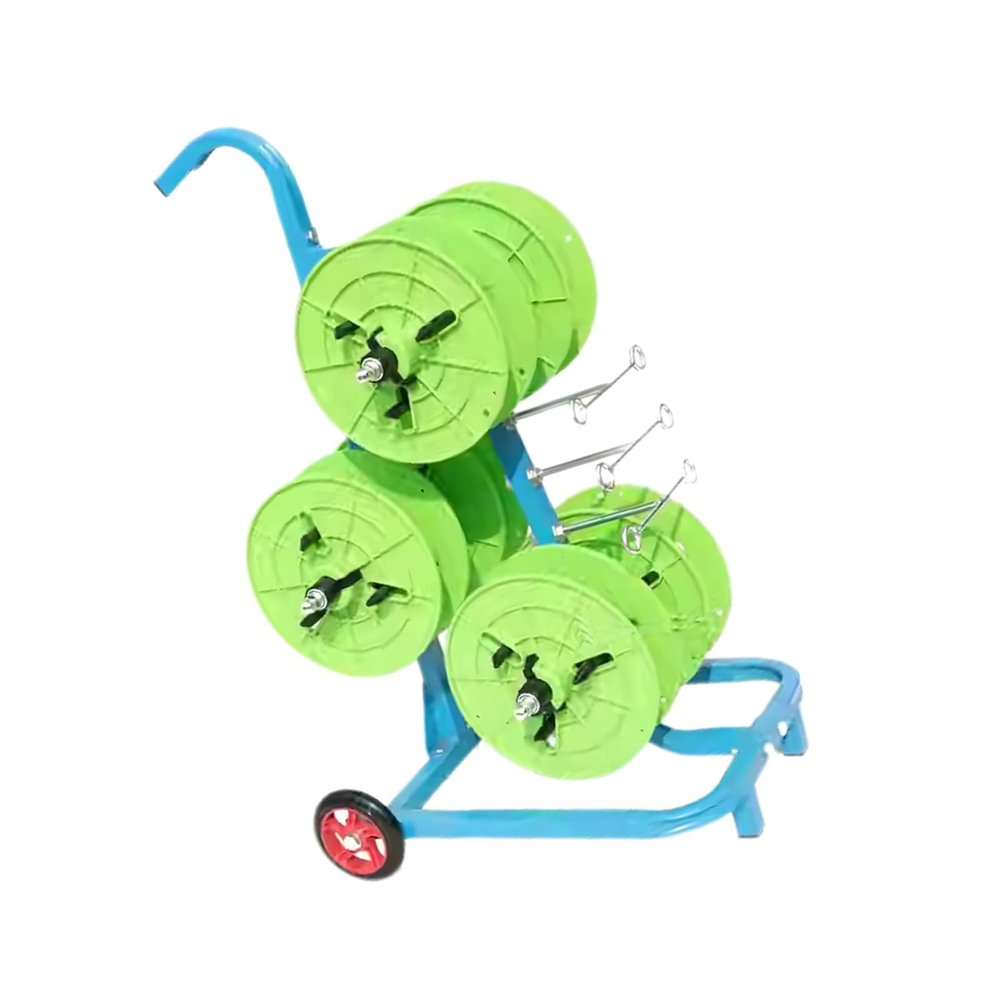 Wire Spool Rack,Cable Reel Holder and Dispenser,Bulk Cable Holder Electrical Wire Storage Cart with Wheels