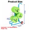 Wire Spool Rack,Cable Reel Holder and Dispenser,Bulk Cable Holder Electrical Wire Storage Cart with Wheels view 2