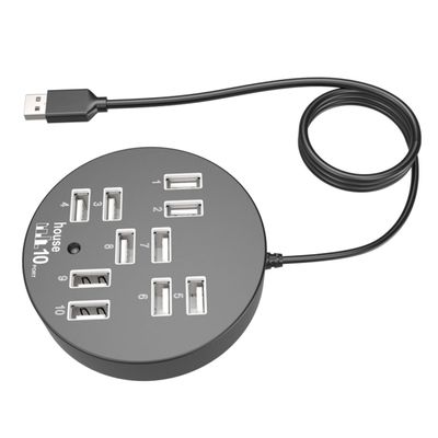 Healifty USB Port USB Hub Extension Multi Port Splitter for Stable Data Transfer Compact Design for Business Trips Compatible with Hard Drives and Mobile Devices