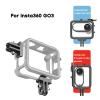 SPONGL Camera Frame,Protective Frame Metal Cage for GO3 Camera Border Holder Tripod Adapter Mount Expansion Bracket Case view 2