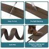Floor Cord Cover, Cable Protector, 0.63W x 0.31H inches, Wire Cover for Extension Cords, Floor Cable Covers Prevent Cable Trips (Brown, 50-3 Feet) view 3