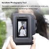 3D Printing Camera Grip Holder,Street Grip Vlog Holder Combo for DJI Action 5Pro/4/3 Camera Grip with UV Filter+Lens Cap+ Wrist Strap Camera Accessories (Action 5pro Black) view 2