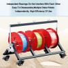 Wire Spool Rack,Thickened Steel Pipe 2/3/4/5-unit (with Wheels) Pay-off Stand,Cable Reel Holder and Dispenser(Style 1) view 4