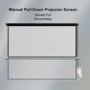 60''/72''/84'' Manual Pull Down Projector Screen, 16:9 HD Retractable Projection Screen for Home Cinema Theater School Office Presentation Outdoor Indoor(84IN) view 4