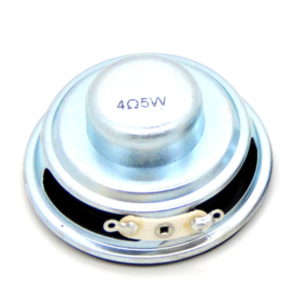 SPONGL Loud Speakers,1/2pcs Industrial Grade 50mm Round Shape 5W 4 Loudspeaker for for Home Entertainment