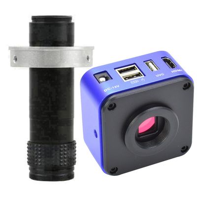 NEW 30FPS HDMI UVC Industrial Video Microscope Camera & 120X C-Mount Lens