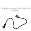 Ruimou 2Pcs 3.5mm Plug to Male Flash PC Sync Cord Cable 30cm for Outdoor/Studio Photography view 3