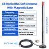CB Radio Antenna Magnetic Mount Whip Soft 27MHz CB Antenna Kit with PL259 BNC Male Adapter Compatible with Cobra Uniden Midland Maxon Car Mobile Truck Vehicle Portable Handheld CB Radios view 2