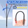 CB Radio Antenna Magnetic Mount Whip Soft 27MHz CB Antenna Kit with PL259 BNC Male Adapter Compatible with Cobra Uniden Midland Maxon Car Mobile Truck Vehicle Portable Handheld CB Radios view 3