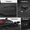 Record Player with Built in Speakers Bluetooth 5.3 Turntable Belt Drive 2-Speed Turntables for Vinyl Records High Fidelity Records Player with Magnetic Cartridge AT-3600L, Cool Light Strip, Black view 3