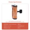 FEICHAO Camera Side Handle 1/4 Screw Wooden Grip for DSLR Camera Cage Photography Expansion Accessories view 2