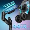 ARES WING Dual Monitor Wall Mount for 17-49 Inch Ultrawide Screens, Heavy Duty Wall Mount Monitor Arm Holds 44 lbs Each, Fully Adjustable Gas Spring Monitor Arm, 75x75/100x100 VESA Mount, Black view 3