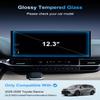 2025-2026 Sienna Screen Protector For 2025 2026 Toyota Sienna (XLE/XSE/Limited/Platinum/Woodland Edition) 12.3Inch Touchscreen 2026 Sienna Accessories 9H Tempered Glass [NO Fingerprint&Scratches] view 2