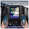 12.1 inch Car Stereo Radio for Silverado & GMC Sierra 2014 2015 2016 2017 2018, Android 13 4+64GB Wireless CarPlay& Android Auto/Voice Control/GPS/ Bluetooth5.0 /WiFi /1080P Rear Camera view 3