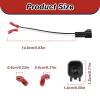2 Pair Door Speaker Wiring Harness Connector Kit for Ford F150 Edge Escape 2001-2011, 3/5/6 1998-2011, Lincoln Navigator Town Car 1999-2011  Aftermarket Speaker Wire Adapter Cable Plug view 2