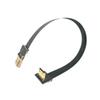 Treayes FPC Long Short Line Camera M1ni HDMI Aerial Line Standard HDMI Male C Female Upward Bend Ultra Thin HD Line Expansion(0.15M,C2-A2) view 4