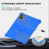 Case for EITOMIN D106 Tablet 10 inch 2025 Android14 Tablet,WUNIAK Hollow Back Design Heat Dissipation Shockproof Lightweight Adjustable Kickstand Silicone Shell&Kids Friendly Soft Case,Sky Blue view 2