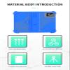 Case for EITOMIN D106 Tablet 10 inch 2025 Android14 Tablet,WUNIAK Hollow Back Design Heat Dissipation Shockproof Lightweight Adjustable Kickstand Silicone Shell&Kids Friendly Soft Case,Sky Blue view 3