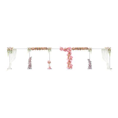 10ft x50ft Pipe and Drap Backdrop Stand Kit, Background Support System Curtain Frame,Heavy Duty Stand with Carbon Steel Base, Wedding, Party, Event, Photography and Exhibition