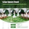 10ft x50ft Pipe and Drap Backdrop Stand Kit, Background Support System Curtain Frame,Heavy Duty Stand with Carbon Steel Base, Wedding, Party, Event, Photography and Exhibition view 4