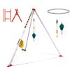 Confined Space Tripod, 2600 Pound Heavy-Duty Safety Tripod, Height Adjustable 4.40-7.1 Feet, Equipped with 98.43 Foot Steel Wire Rope - Suitable for Rescue, Sewer Pipes, and Enclosed Space Operations view 1