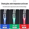 1pc Creative Faucet Extender Temperature Sensor 3-Color Light-up Kitchen Bathroom Glow Water Tap Nozzle Shower,7 Color,1 PC (3 color splash-proof) view 3