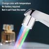 1pc Creative Faucet Extender Temperature Sensor 3-Color Light-up Kitchen Bathroom Glow Water Tap Nozzle Shower,7 Color,1 PC (3 color splash-proof) view 4