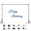 15x8ft Blue Happy Birthday Backdrop White Birthday Minimalist Art Photo Photography Background Kids Adults Birthday Party Banner Decorations Supplies Photo Studio Props view 2