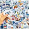100pcs Aesthetic Summer Holidays Stickers, Blue Ocean Beach Waterproof Stickers Pack for Photo Album, Kindle, Laptop, Journal, Scrapbook, Water Bottle, Skateboard, Luggage view 4