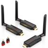 Wireless HDMI Transmitter with 2 Receivers, 656ft Long Range, 0.05s Low Lag & Privacy Button, Stable 1080PPlug and Play for Live Streaming, PC, Camera, Church,Presentation view 1