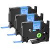 GREENCYCLE Compatible for Brother P-Touch Label Tape TZe-525 9mm 0.35" Laminated Blue TZe525 TZ-525 TZe TZ 3/8 inch White on Blue Label Maker Tape for PT-D210 PT-D220 PT-H110 PT-D400, 3 Pack view 1