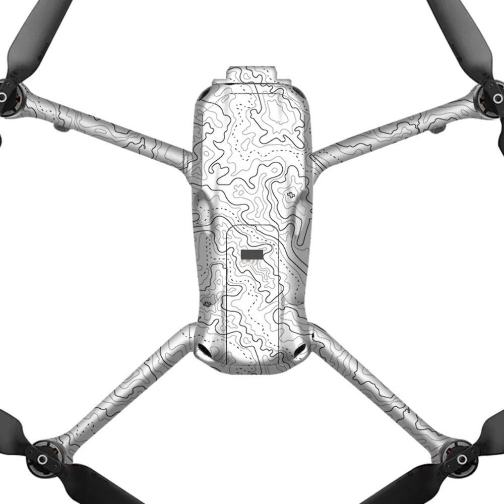 AIR3 Anti-Scratch Vinyl Wrap Film Decal Skin for DJI Air 3 Camera Body Accessories Protective Sticker Protector Coat (Contour White)