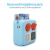 XBERSTAR for Yoto Mini Silicone Case Cover for Yoto Mini Kids Audio Player Silicone Cover with Straps (Blue) view 4