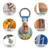 Sheep on A Grassy Field Silicone Case Compatible with Airtag Anti-Lost Protective Case Cover 4PCS view 3
