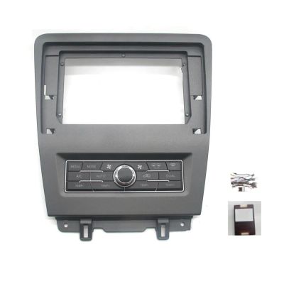 Car for Ford for Mustang 2008-2013 Car Radio Fascia 10Inch 2Din Stereo Panel Android DVD Frame with Wiring Harness Canbus Radio Frame