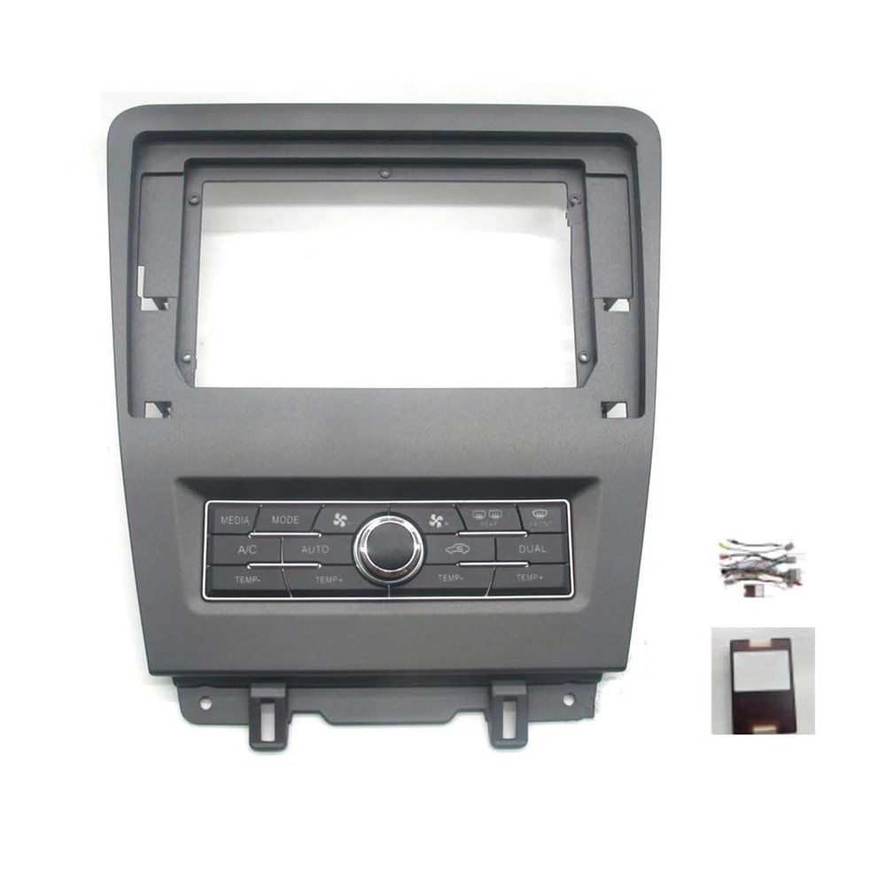 Car for Ford for Mustang 2008-2013 Car Radio Fascia 10Inch 2Din Stereo Panel Android DVD Frame with Wiring Harness Canbus Radio Frame