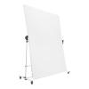4.9FT x 6.6FT Photography Light Diffuser with Wheels, 270-360 Degree Rotatable Frame and 4.9-9.8 Feet Height Adjustable Support Stand, Polyester White Scrim Diffuser for Photo Video Shooting view 1