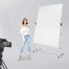 4.9FT x 6.6FT Photography Light Diffuser with Wheels, 270-360 Degree Rotatable Frame and 4.9-9.8 Feet Height Adjustable Support Stand, Polyester White Scrim Diffuser for Photo Video Shooting view 2