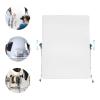 4.9FT x 6.6FT Photography Light Diffuser with Wheels, 270-360 Degree Rotatable Frame and 4.9-9.8 Feet Height Adjustable Support Stand, Polyester White Scrim Diffuser for Photo Video Shooting view 4
