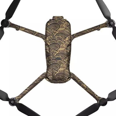 AIR3 Anti-Scratch Vinyl Wrap Film Decal Skin for DJI Air 3 Camera Body Accessories Protective Sticker Protector Coat (Wave Gold)