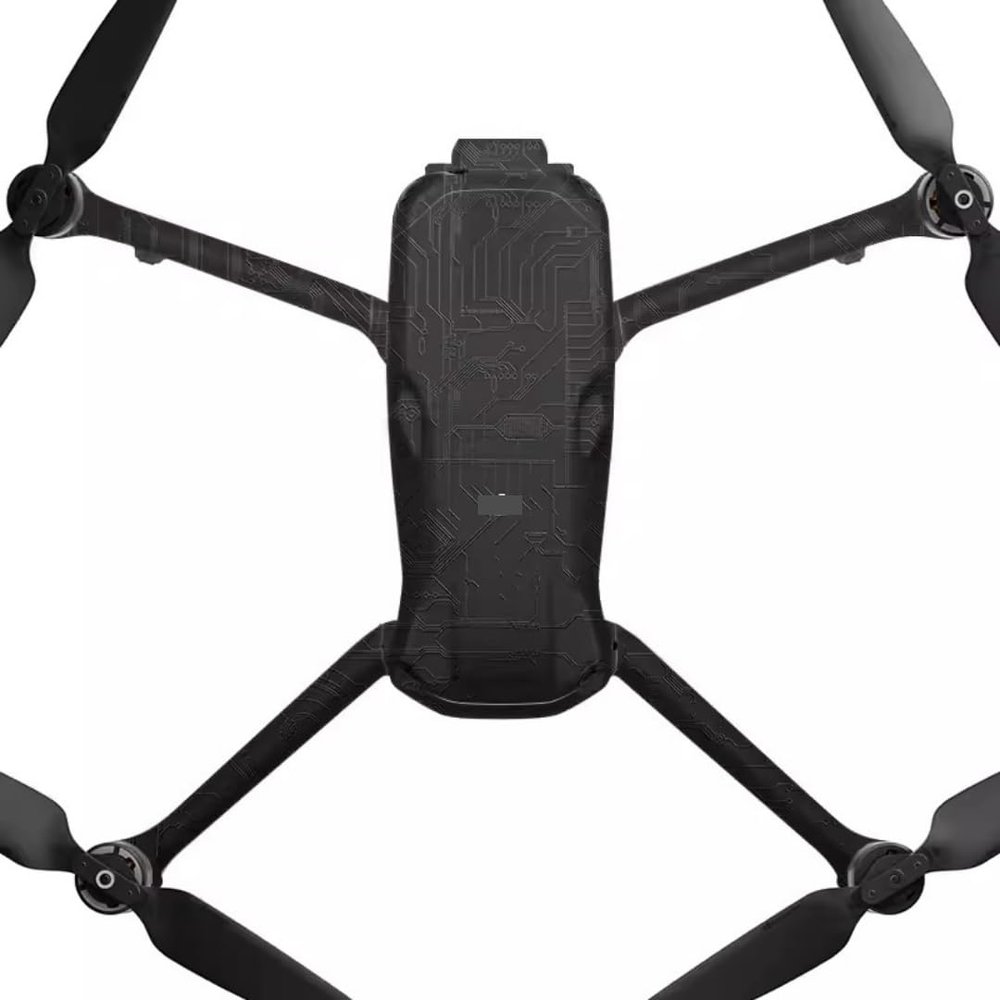 AIR3 Anti-Scratch Vinyl Wrap Film Decal Skin for DJI Air 3 Camera Body Accessories Protective Sticker Protector Coat (Circuit Black)